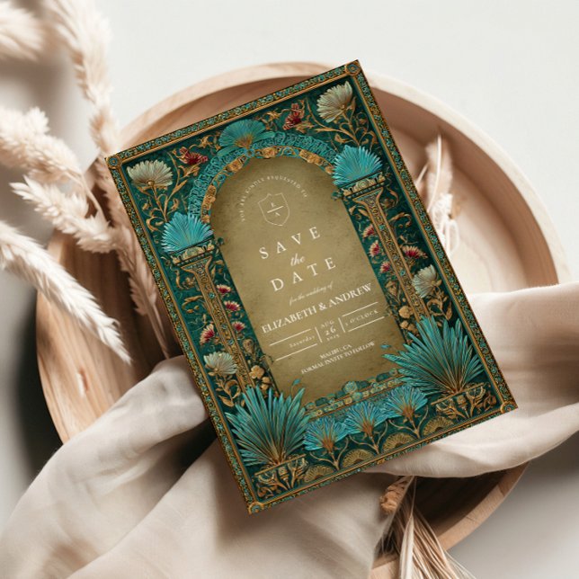 Save The Date Floral Arch Islamic Wedding (Créateur téléchargé)