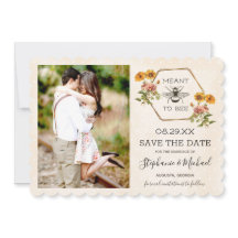 Floral Bumble Bee Enregistrer la date