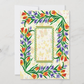 Save The Date floral frame