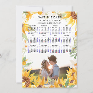 Save The Date Flore rustique verdure Simple Photo Enregistrer la