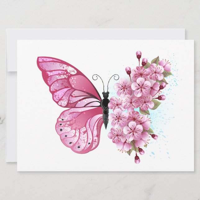 Save The Date Flower Butterfly (Devant)