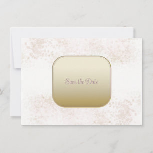 Save The Date Flush Blush et Gold Enregistrer la date