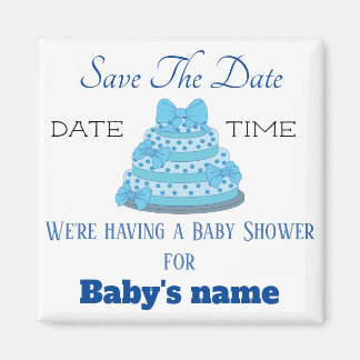 Save the date for baby shower magnet