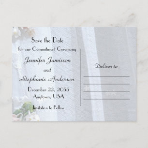 Save the Date for Commitment Ceremony Party Postcard
