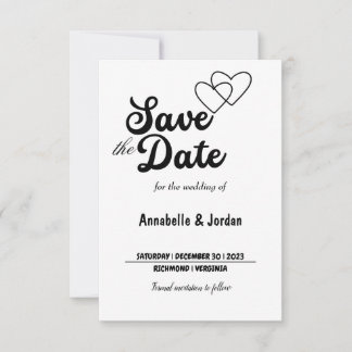 Save the date for wedding
