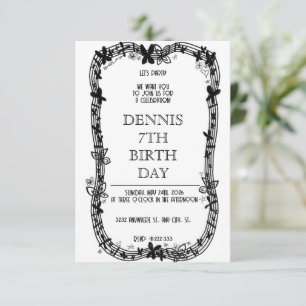 Save The Date Forêt féérique fantaisiste de magie