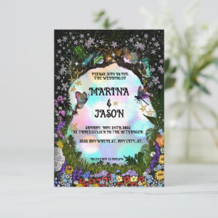 Save The Date Forêt féerique fantaisiste de magie