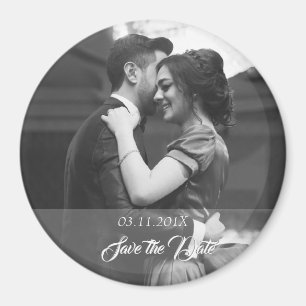 Save the date Fotomagneet with date and photo Magnet