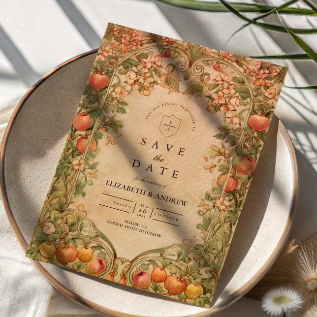 Save The Date Fresh Orchard Botanical Wedding (Créateur téléchargé)