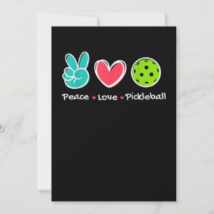 Save The Date Funny Peace Love Pickleball Court Jouer Loves Pick