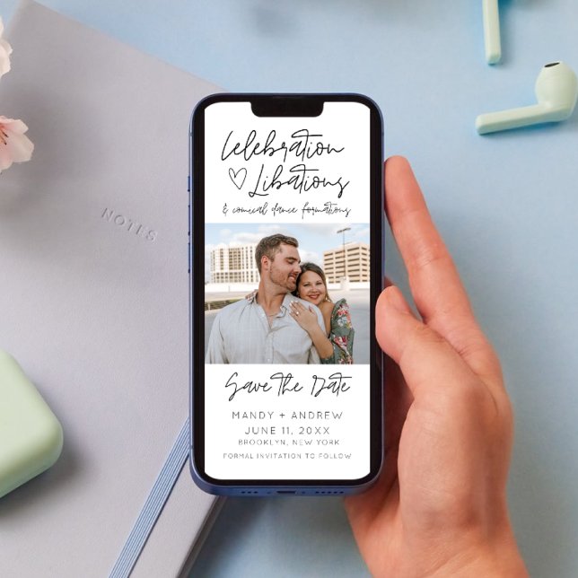 Save The Date Funny Unique Photo Wedding Enregistrer la date (Funny Unique Photo Wedding Save the Date)