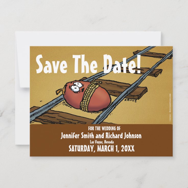 Save the Date Funny Wedding Date Invitation | Zazzle