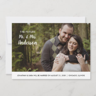 Save The Date Futur M. & Mme   Photo Enregistrer la date