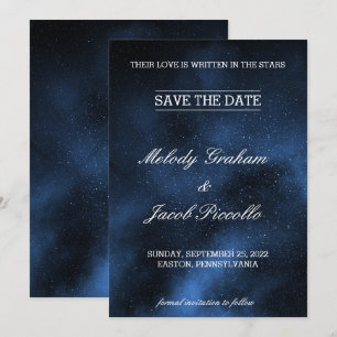 Save The Date Galaxie du ciel nocturne des étoiles célestes