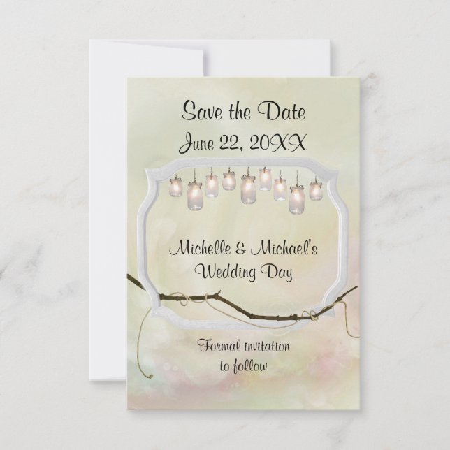 Save The Date Garden Romance Sauvez la date (Devant)