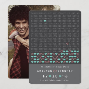 Save The Date Geek Programmé Pour L'amour Code Binaire Sauvegard