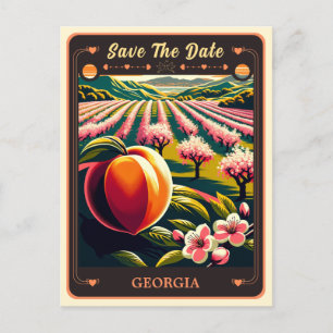 Save the Date Georgia Invitation Postcard