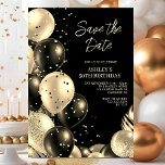Save the Date Glamourous 50th Birthday Invitation<br><div class="desc">Create your own Save the Date Glamourous 50th Birthday Invitation! Personalize this design with your own text. You can further customize this design by selecting the "Edit Details" button if desired.</div>