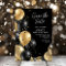 Save the Date Gold Black 50th Birthday