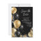 Save the Date Gold Black 50th Birthday