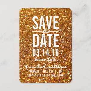 Save the Date   Gold Glitter Fab II