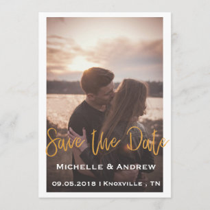 save the date gold script
