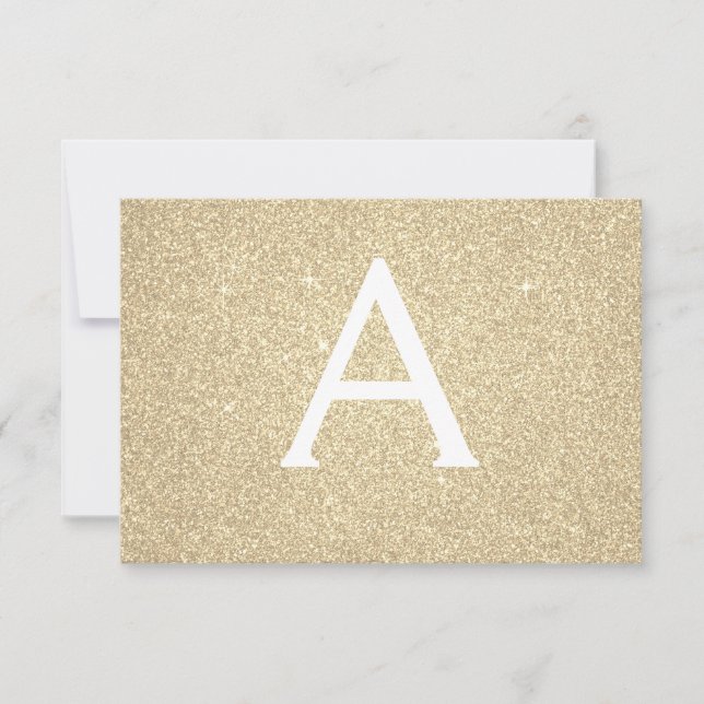 Save The Date Gold Sparkle Parties scintillant Sweet 16 Enregist (Devant)