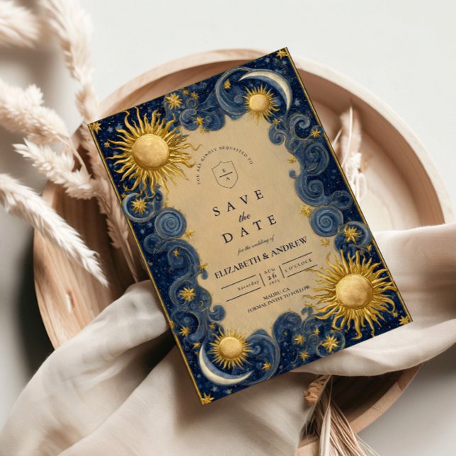 Save The Date Golden Celestial Baroque Wedding (Créateur téléchargé)
