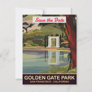 Save The Date Golden Gate Park, San Francisco,