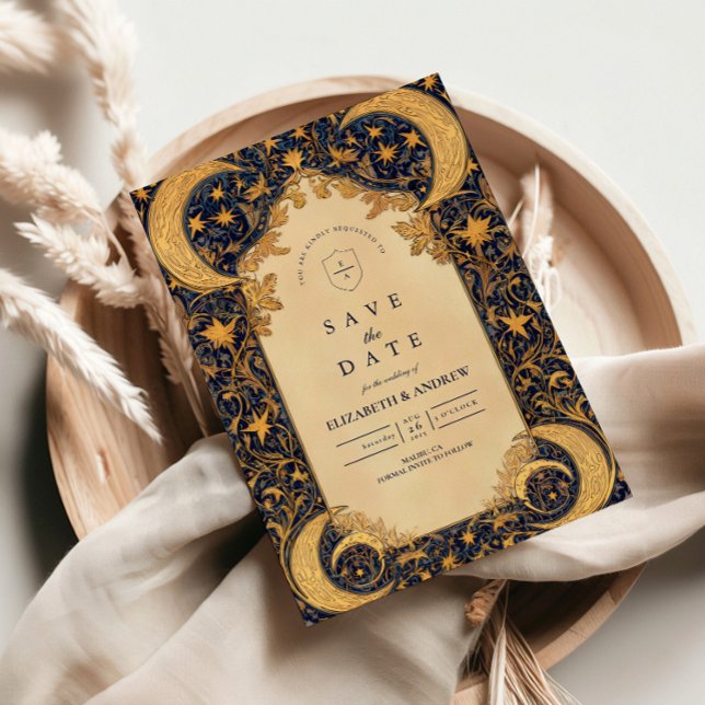 Save The Date Golden Moonlit Baroque Wedding (Créateur téléchargé)