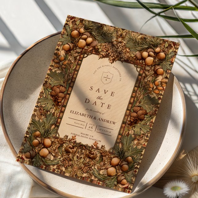 Save The Date Golden Oak Forest Wedding (Créateur téléchargé)