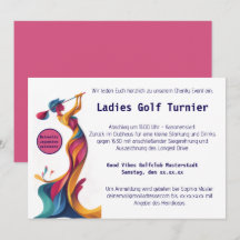 Golf féminin, silhouette, couleur, entrain parfait