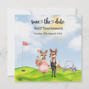 Save The Date Golf Sauvez la date Golf Tournoi golfer Mariage