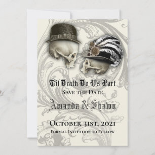Save The Date Gothique Enregistrer le Mariage de date