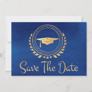 Save The Date Graduation Enregistrer La Date Gold Grad Casquette
