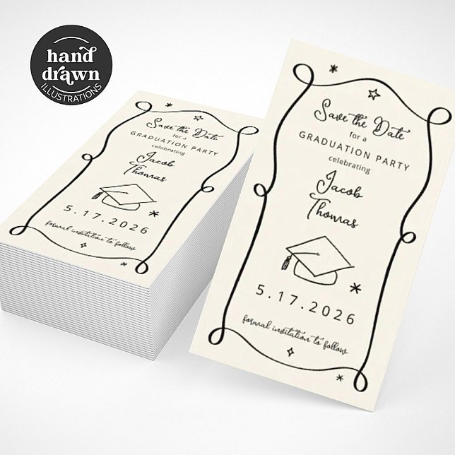 Save the Date Graduation Insert Card (Creator Uploaded)