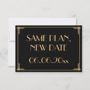 Save The Date Grand Gatsby Art Déco Mariage Même Plan Nouvelle D