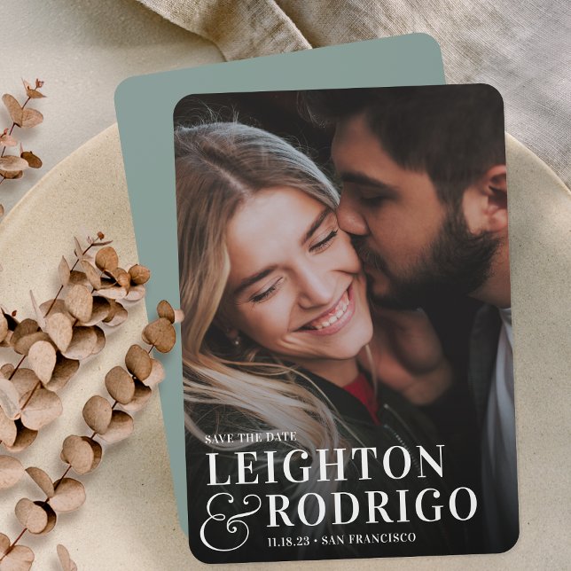 Save The Date Grand moment | Photo complète verticale (Créateur téléchargé)