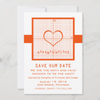 Graphique en mathématiques de coeur orange Enregis