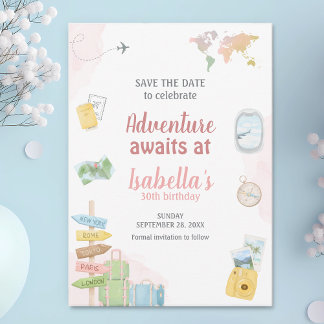 Save The Date Great Adventure Await Travel
