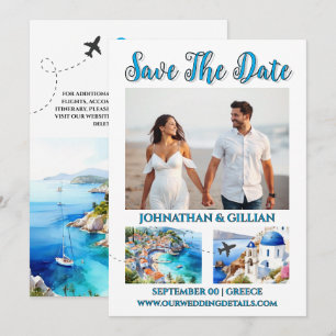 Save The Date Grèce enregistrer la date destination photo escapa