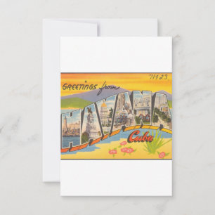 Save The Date Greetings From Havana Cuba