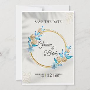 save the date greetings magnetic invitation