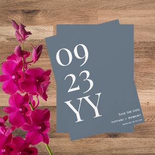 Save The Date Gros Gras Date Dusty Blue