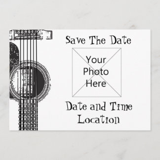 Save The Date Guitare acoustique Enregistrer la date