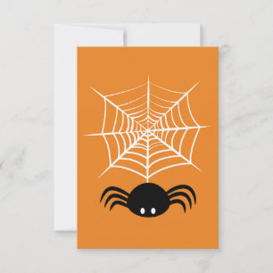 Save The Date Halloween Spider Web