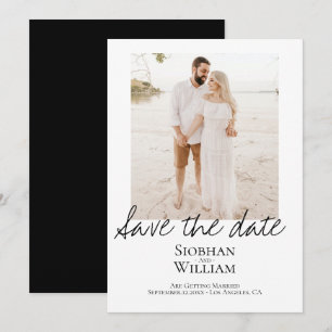 Save The Date Handwritten Personalized Photo