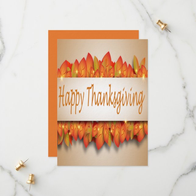 Save The Date Happy Thanksgiving (Devant/Arrière en situation)