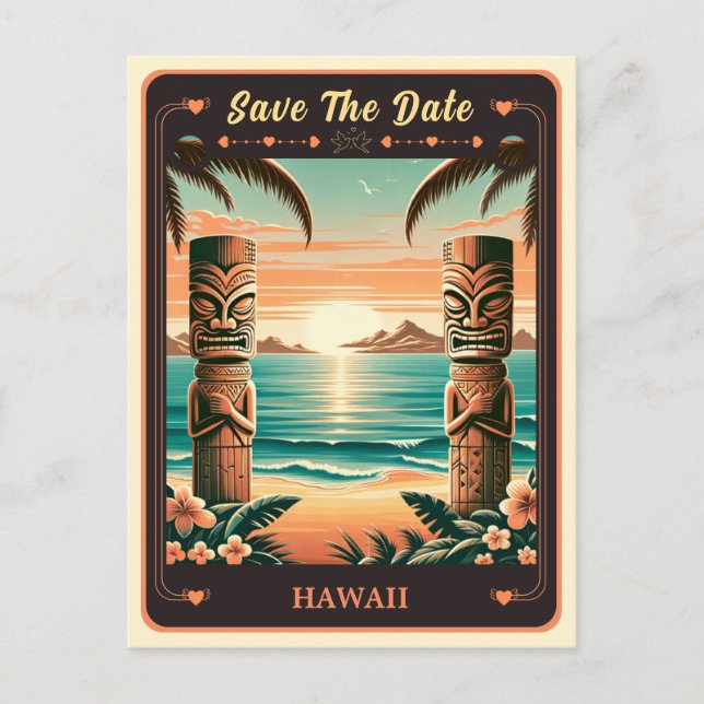 Save the Date | Hawaii Invitation Postcard (Front)