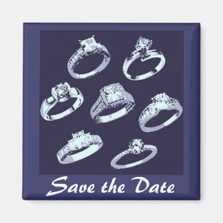 Save the Date/He Popped the Question Magnet